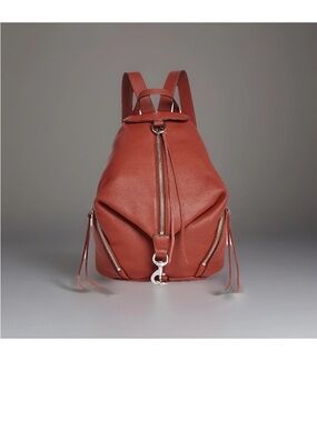 NWT REBECCA MINKOFF LARGE JULIAN BACKPACK - LEATHER - Color Dk Luggage FLAWLESS